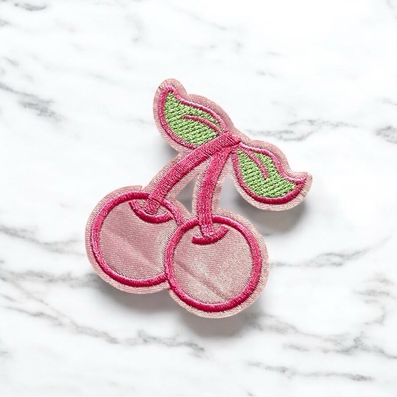Boutique Other - Pink Cherry Embroidered Patch